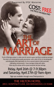 The Art of Marriage flier