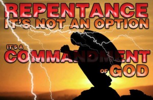 Repentance is not an option
